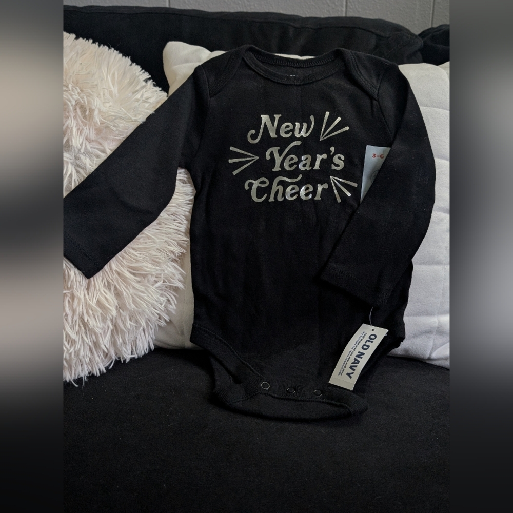 Old Navy Black Festive Cheer Onesie